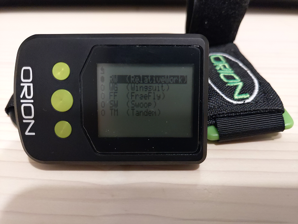 WYSOKOŚCIOMIERZ ORION DO SKOKÓW SPADOCHRONOWYCH